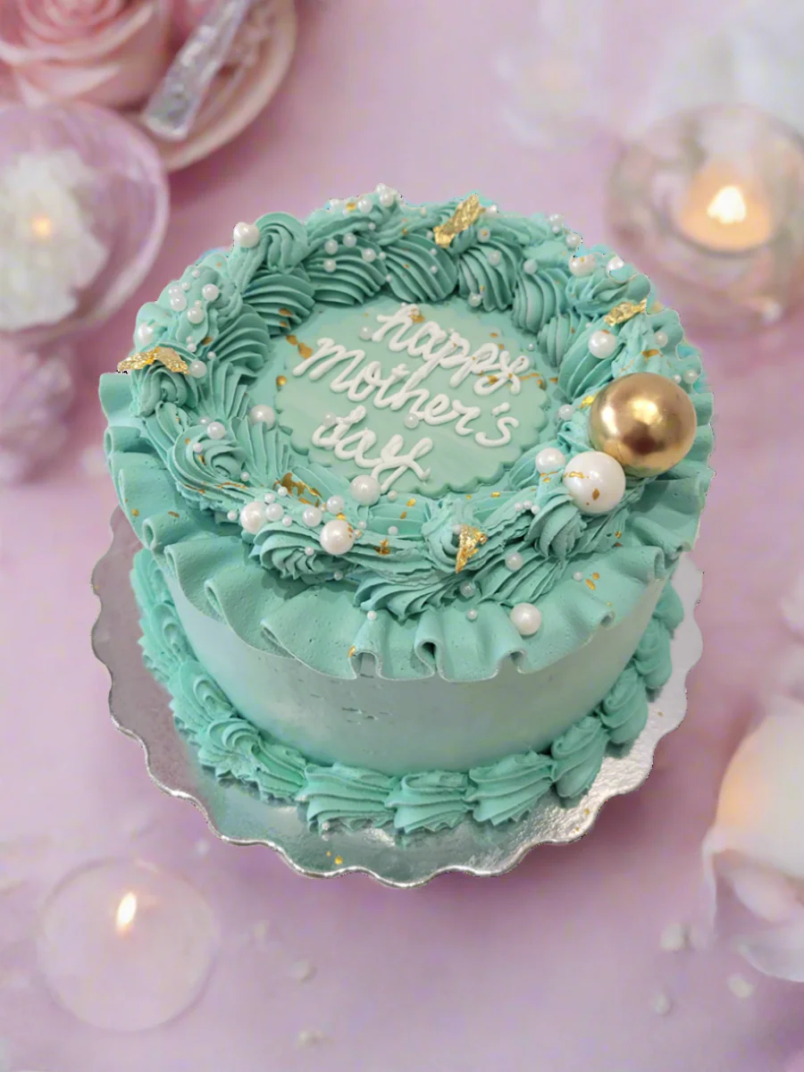 Teal Mother's Day Cake - Image 3