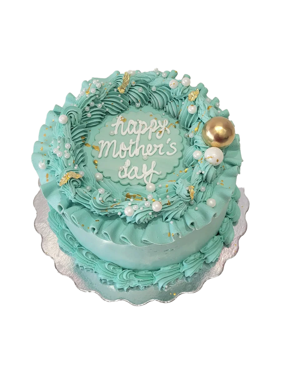 Teal Mother's Day Cake - Image 5
