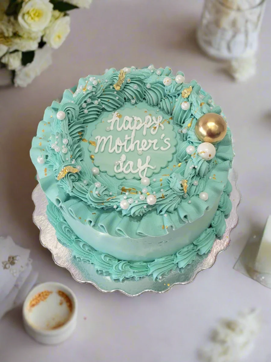 Teal Mother's Day Cake - Image 6