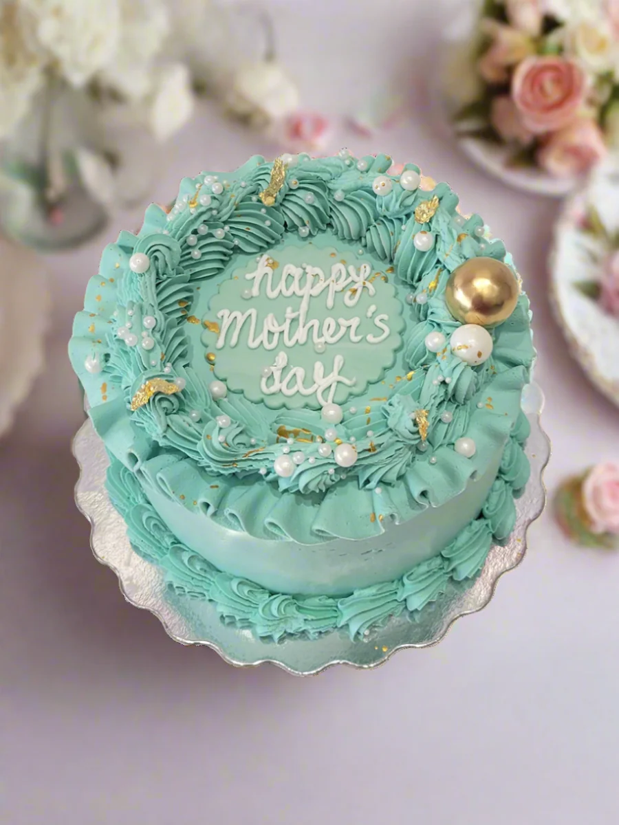 Teal Mother's Day Cake - Image 7