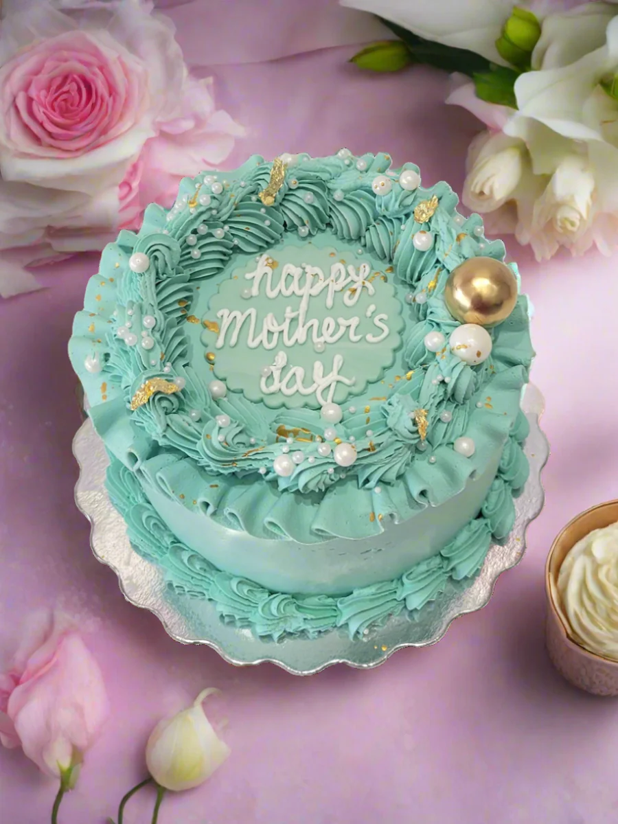 Teal Mother's Day Cake - Image 9