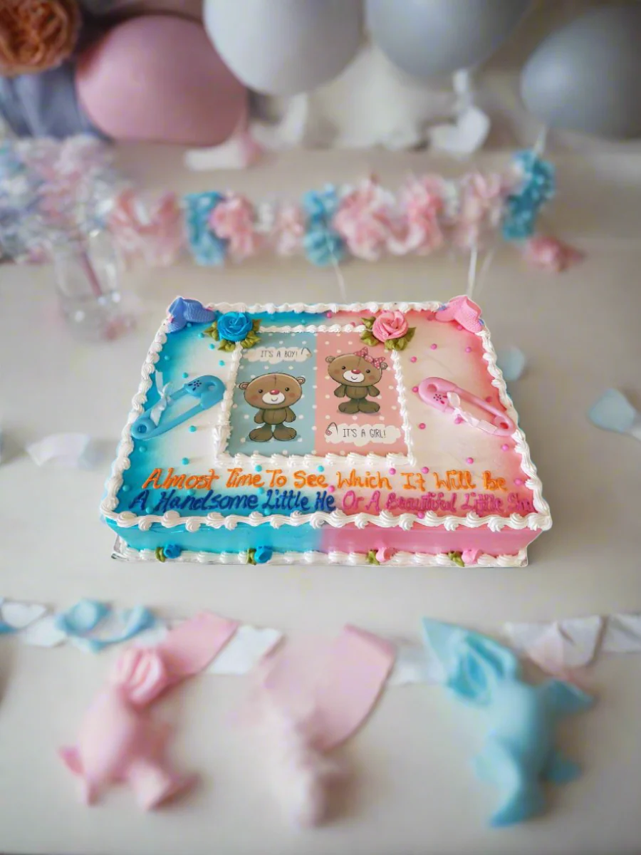 Teddy Baby Shower Cake - Image 2