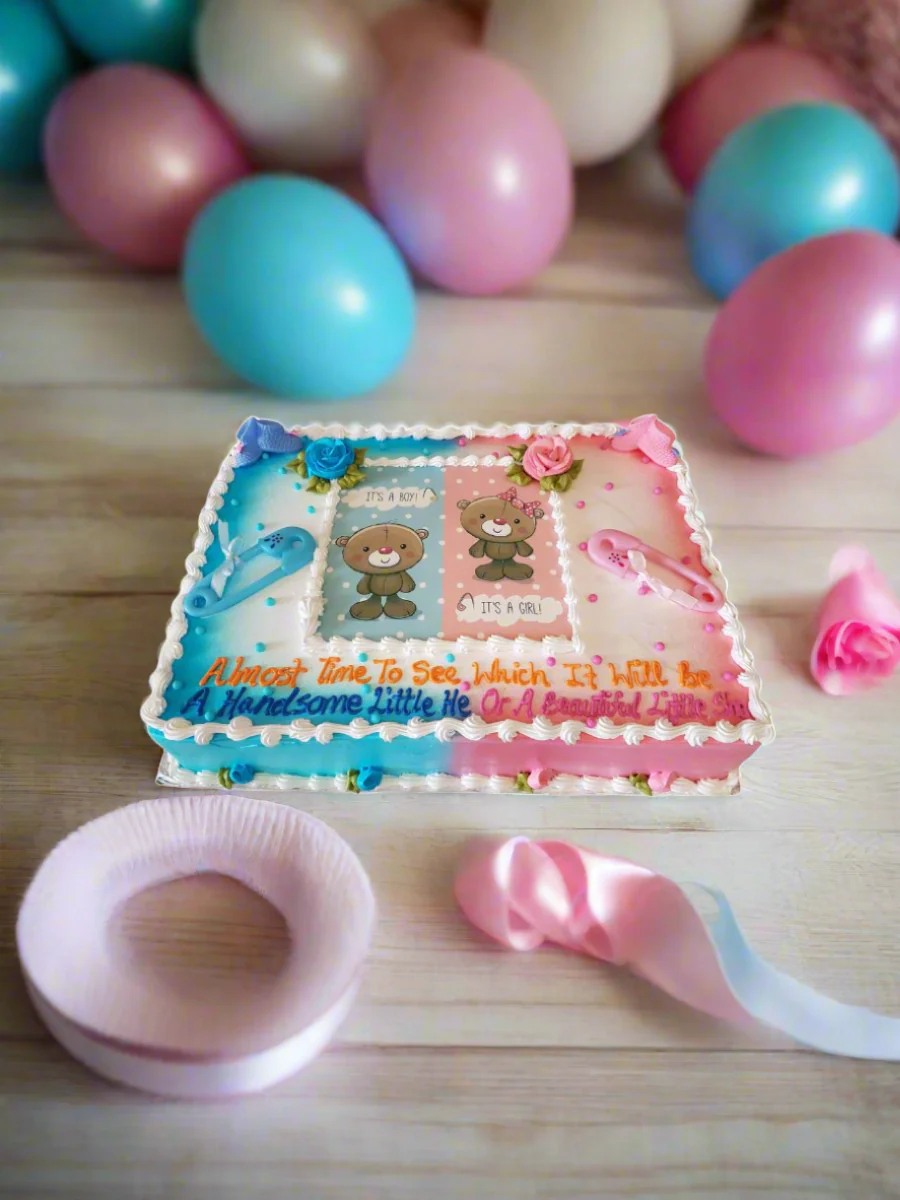 Teddy Baby Shower Cake - Image 3