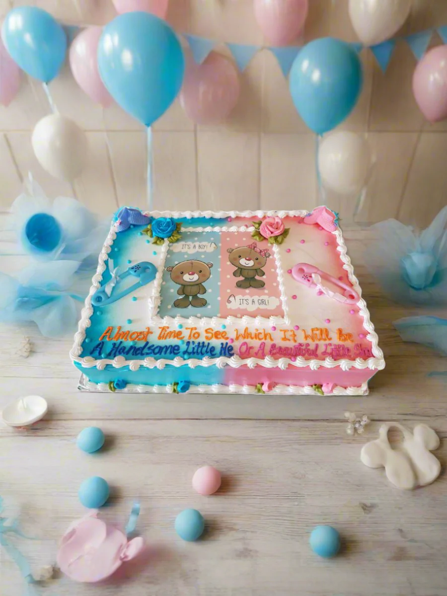 Teddy Baby Shower Cake - Image 5