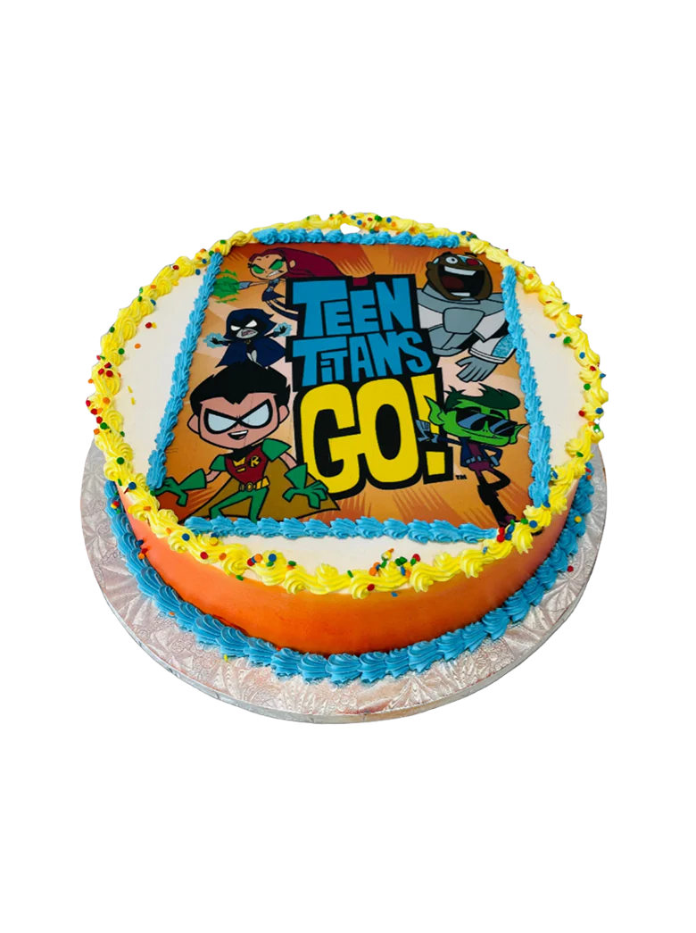 Teen Titans Photo Cake