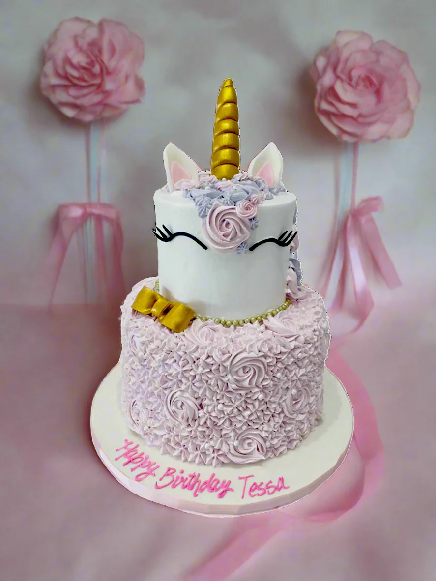Tessa Unicorn Cream Cake - Image 2