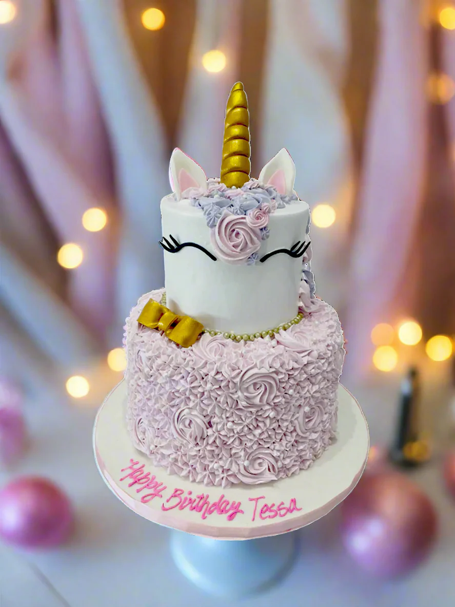 Tessa Unicorn Cream Cake - Image 3