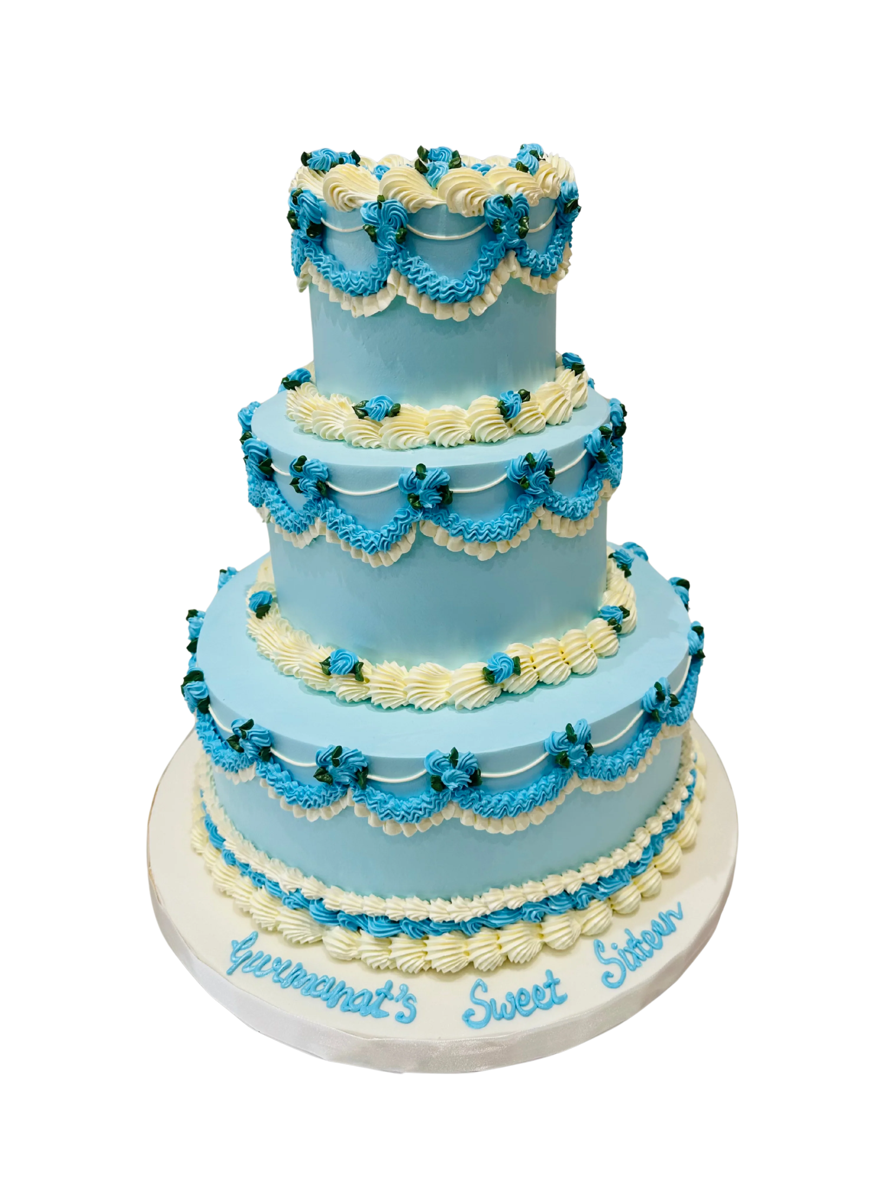 The Sapphire Vintage Tiered Cake