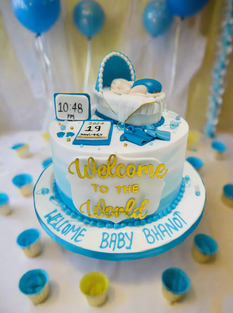 Welcome To The World Cream Cake - Image 2
