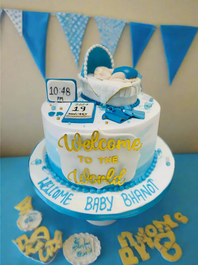 Welcome To The World Cream Cake - Image 3