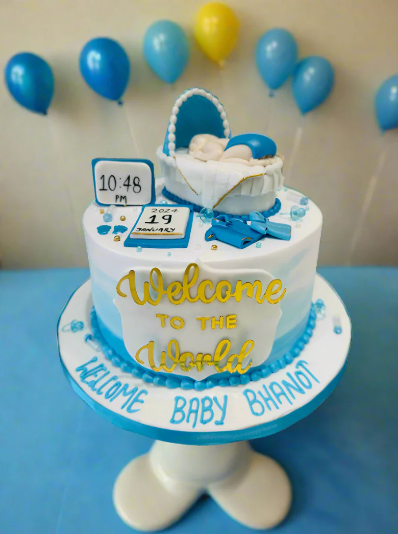 Welcome To The World Cream Cake - Image 4