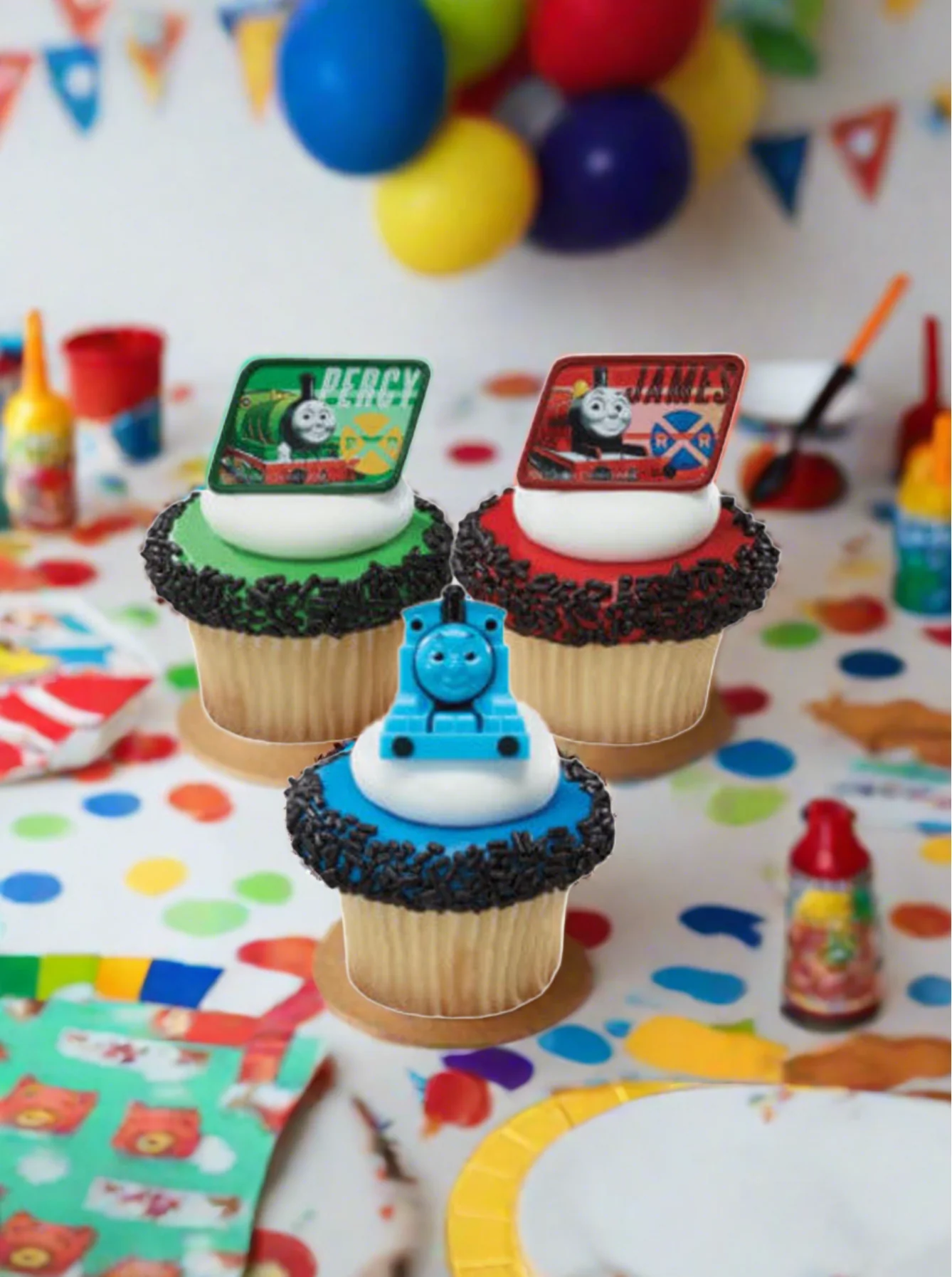 Thomas & Friends Ring Cupcakes - (Pack of 6) - Image 2