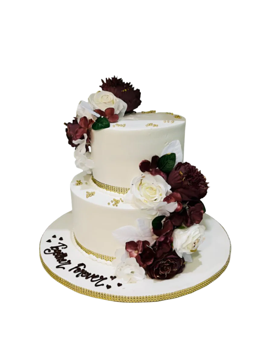 Together Forever Wedding Cake