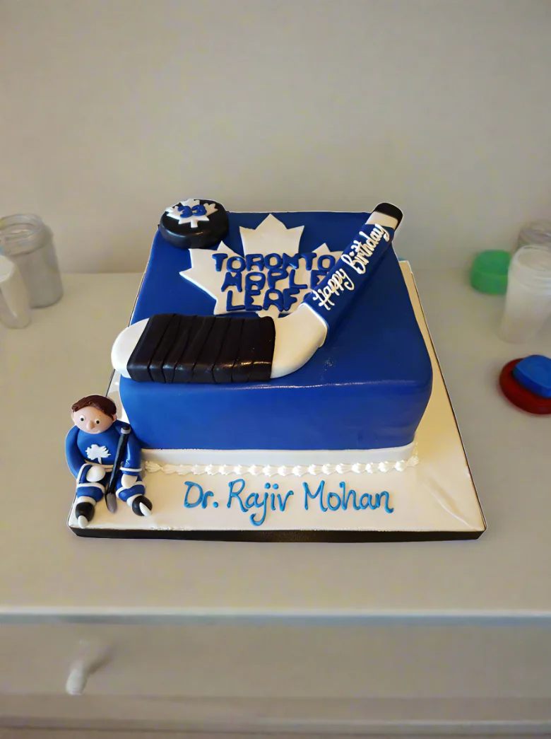Toronto Maple Leaf Fondant Cake - Image 2