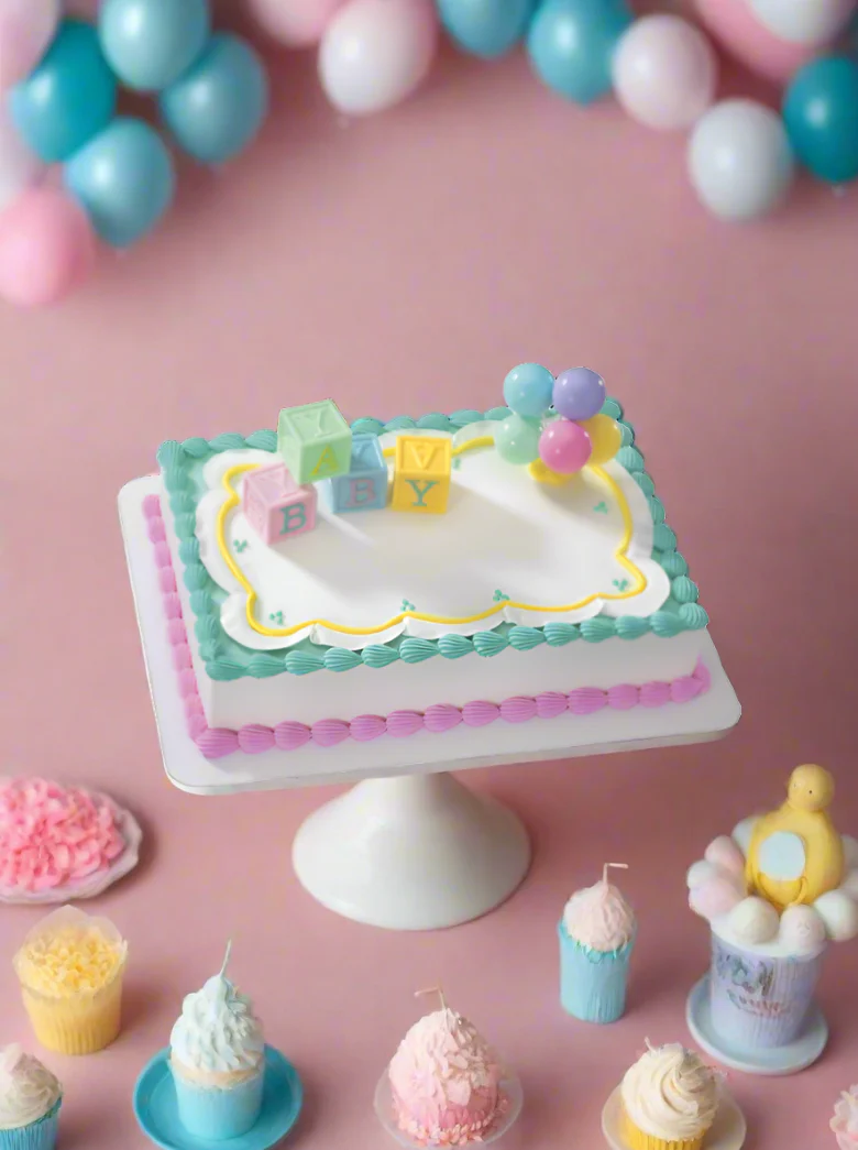Treesa Baby Block Baby Shower Cake - Image 4