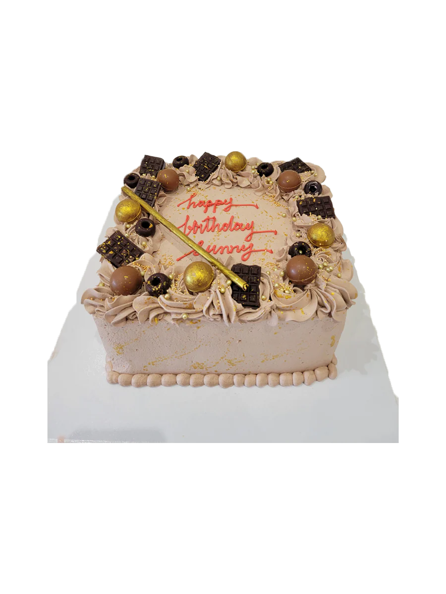Triple Choco Birthday Cake