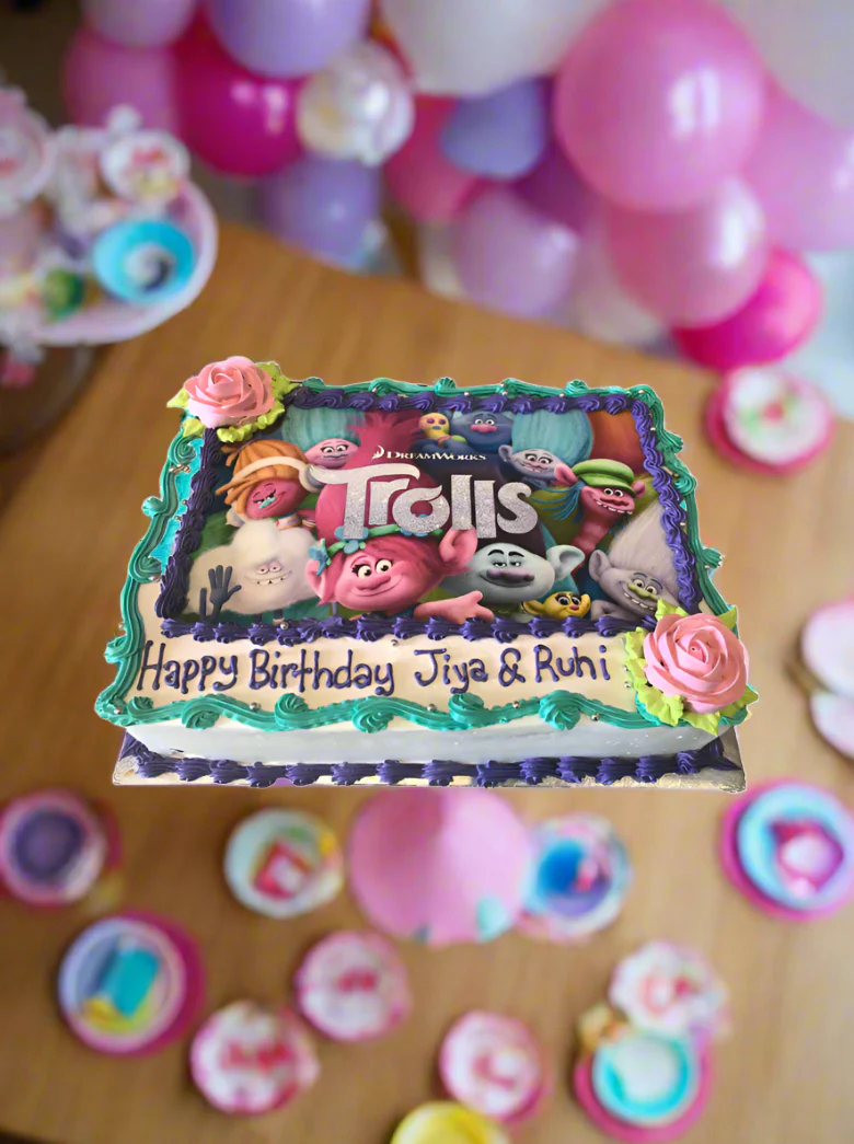 Trolls Photo Cake - Image 2