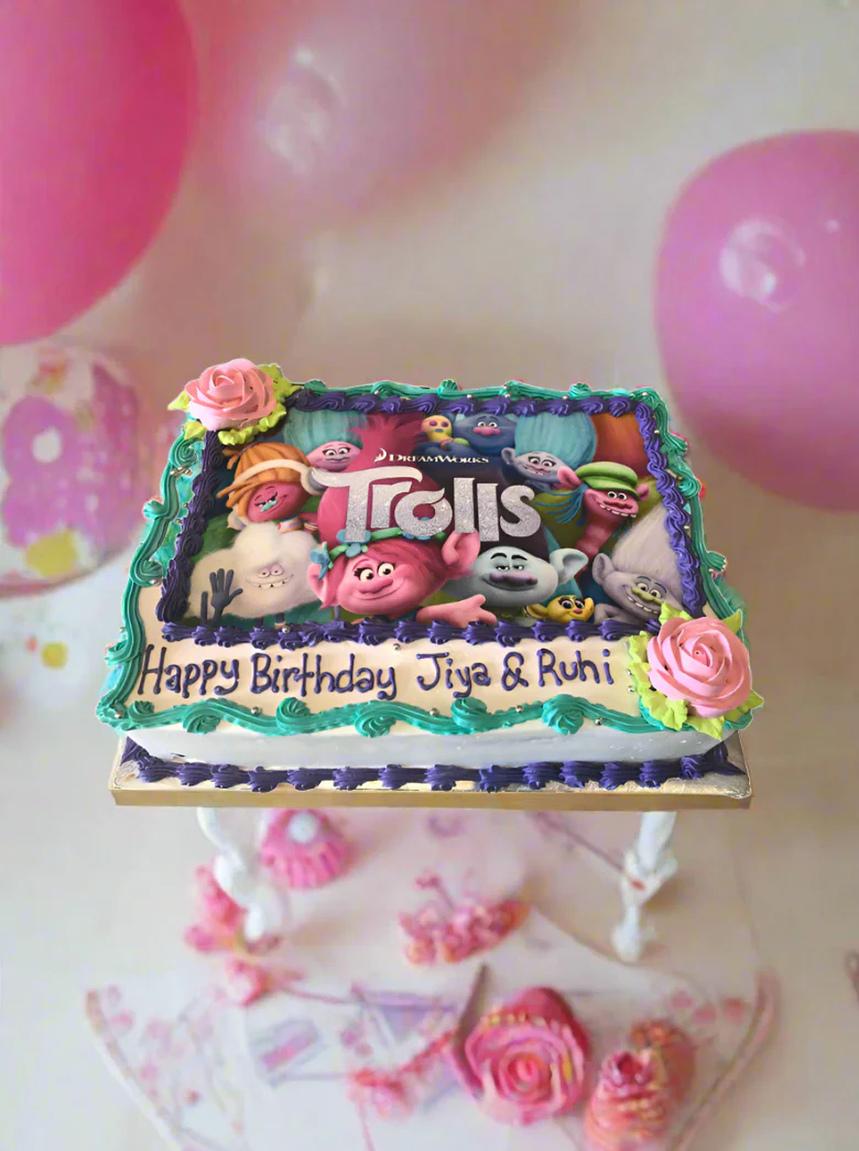 Trolls Photo Cake - Image 4