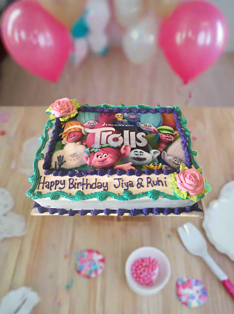 Trolls Photo Cake - Image 5