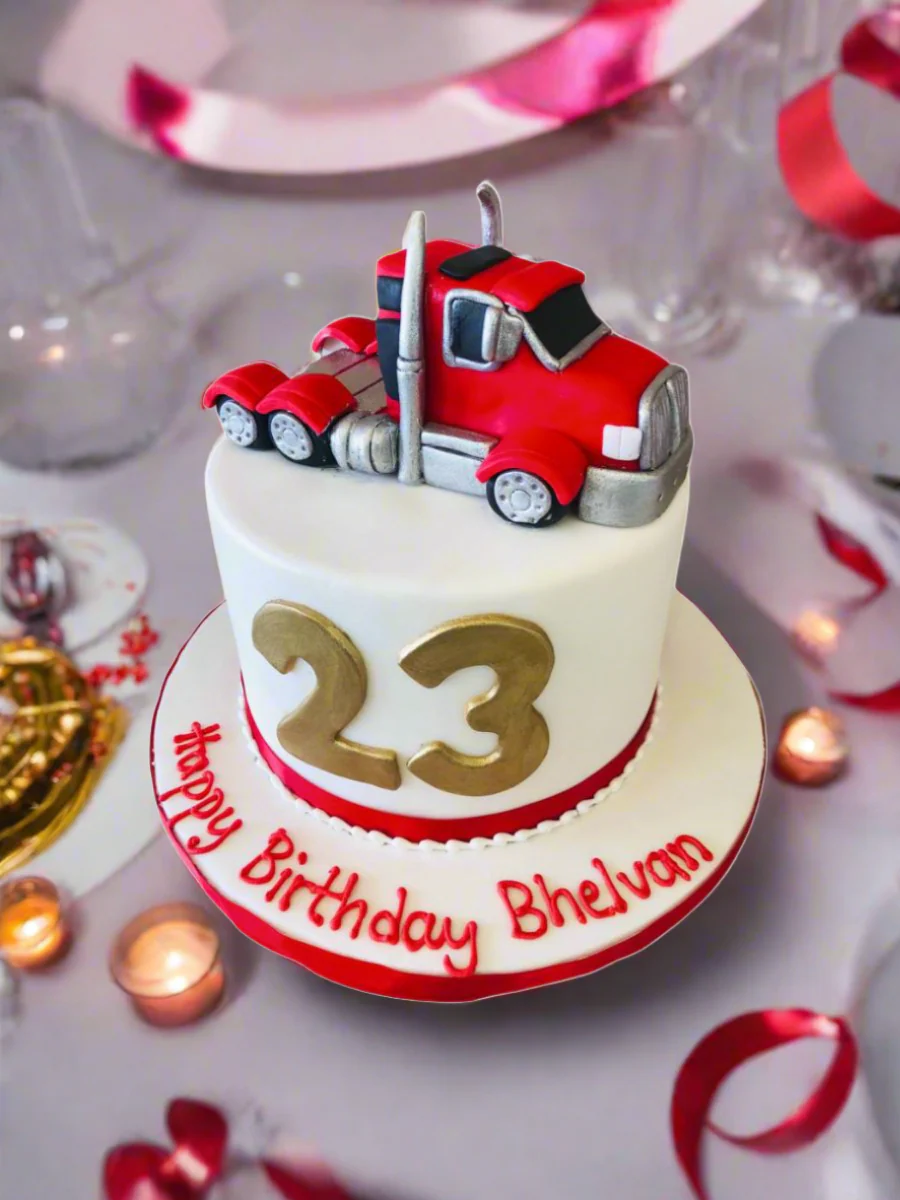 Truck Birthday Cake - Image 4