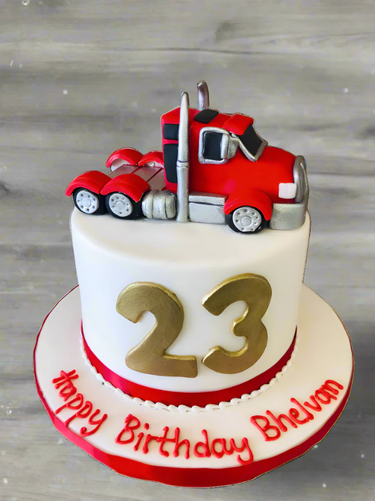 Truck Birthday Cake - Image 6