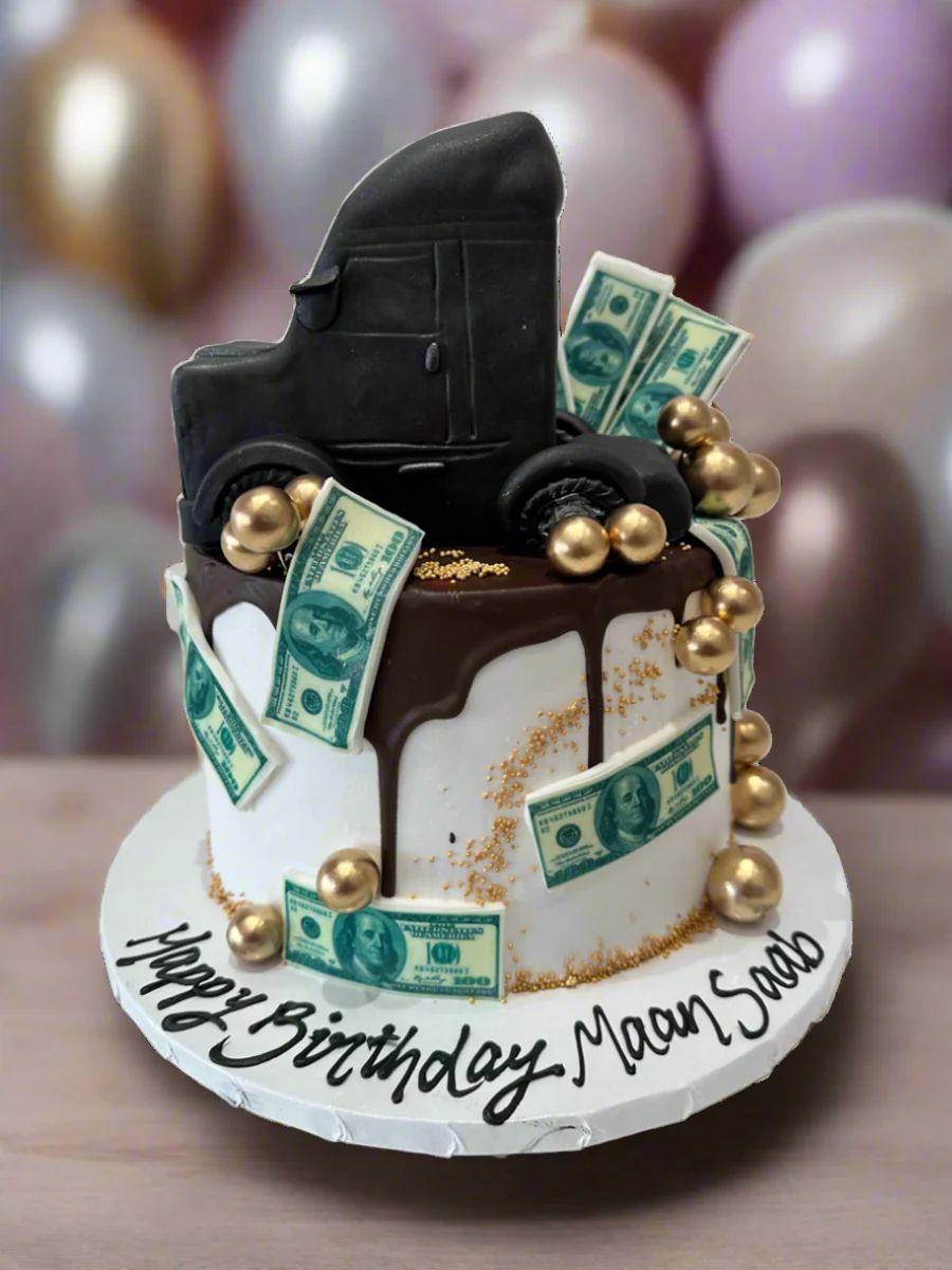 Truck & Dollar Cream Cake - Image 2
