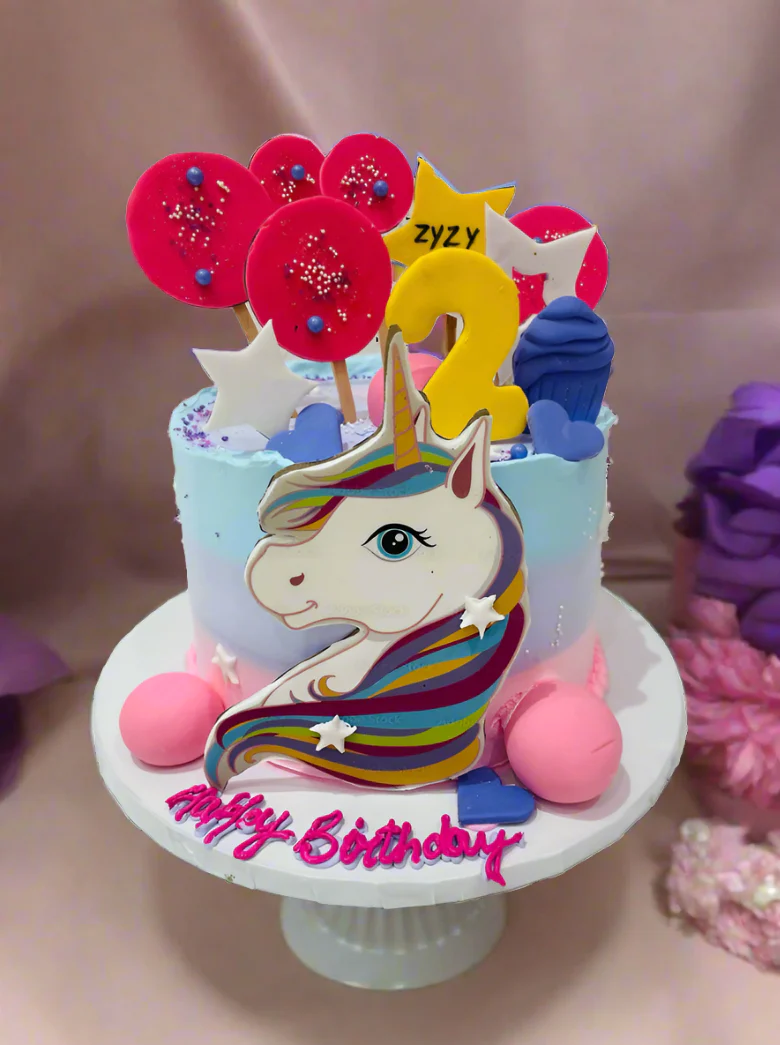 Unicorn Fantasy Cream Cake - Image 4