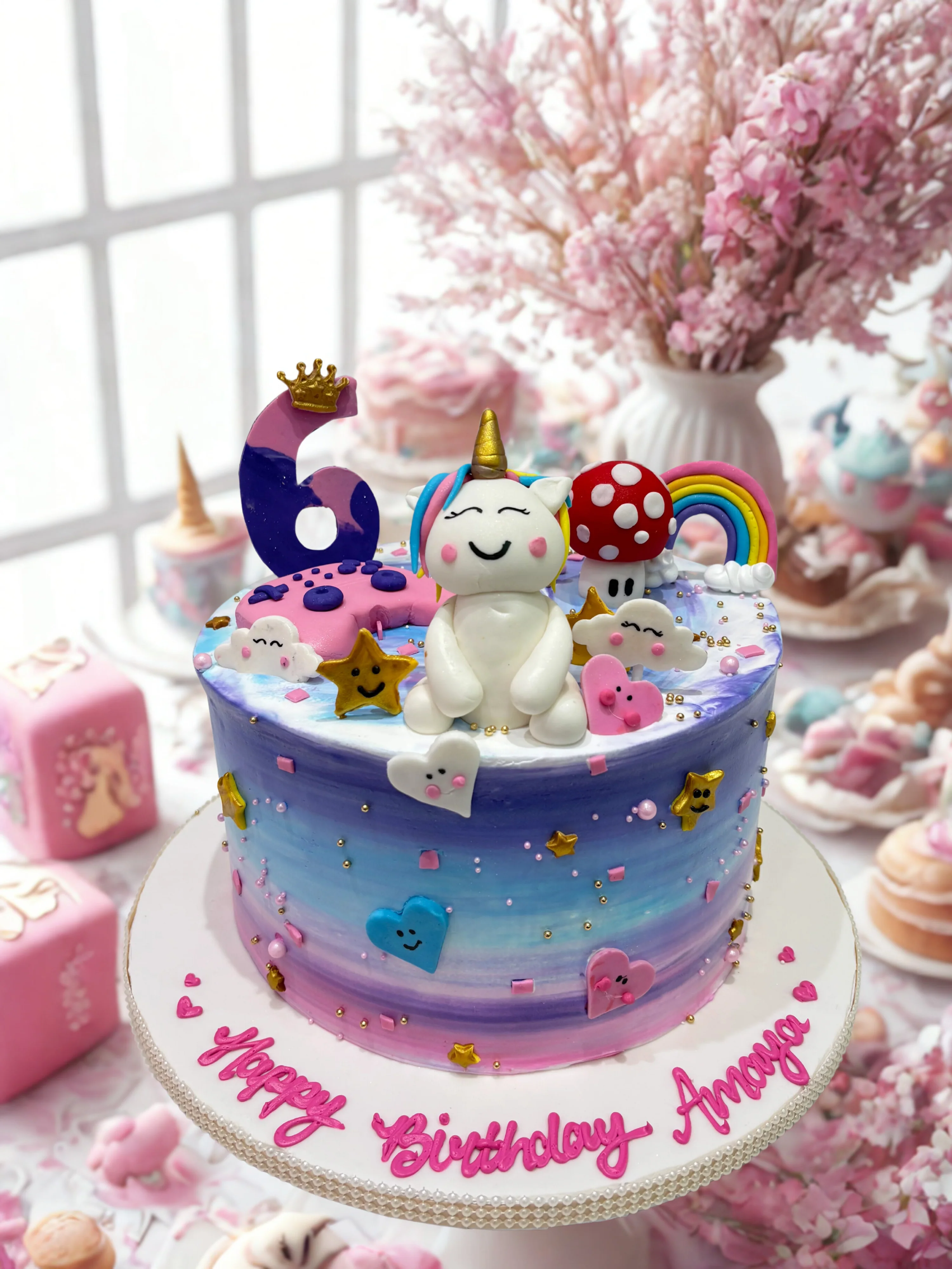 Unicorn Gamer Cream Cake - Image 3