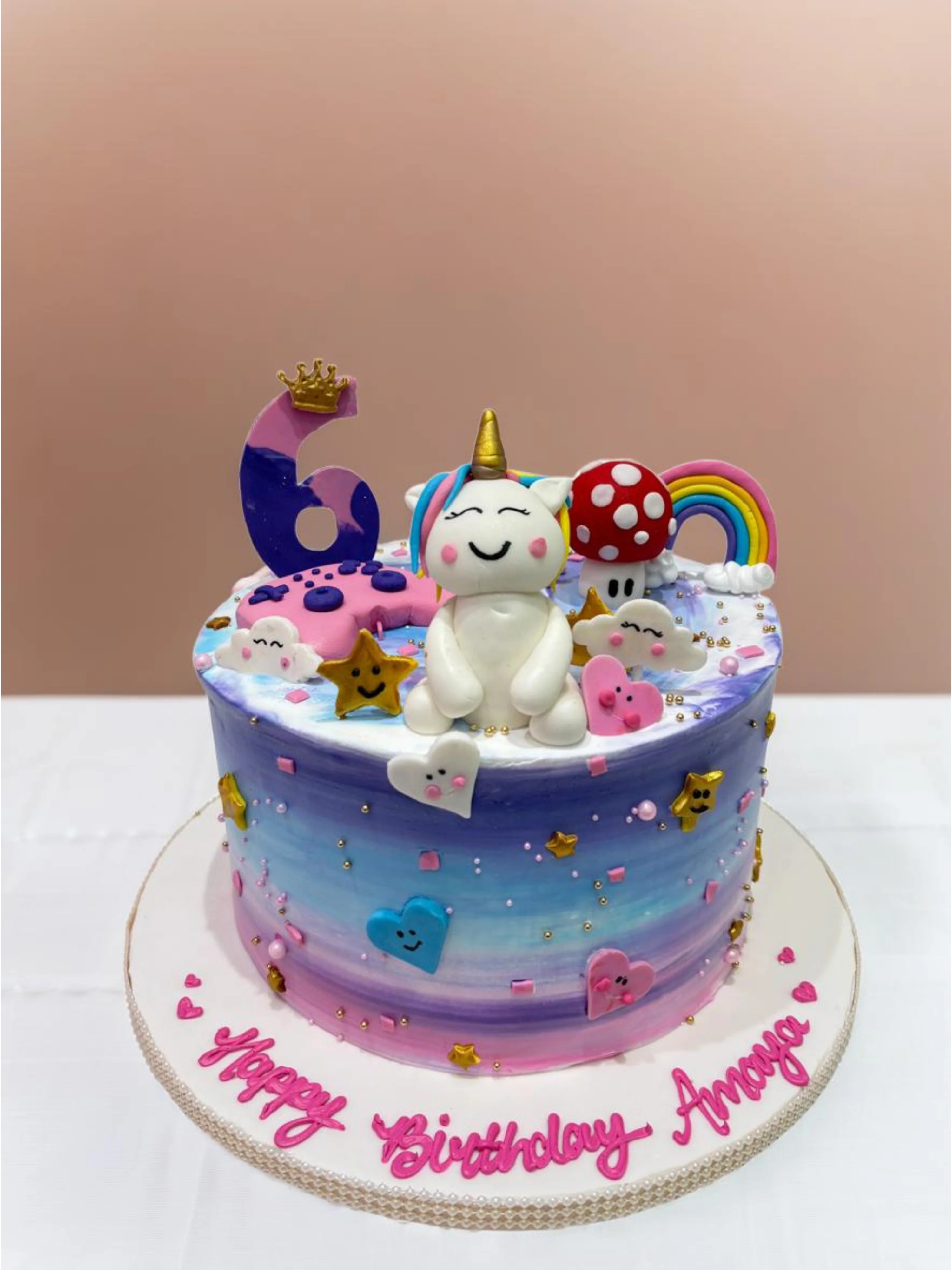 Unicorn Gamer Cream Cake - Image 5