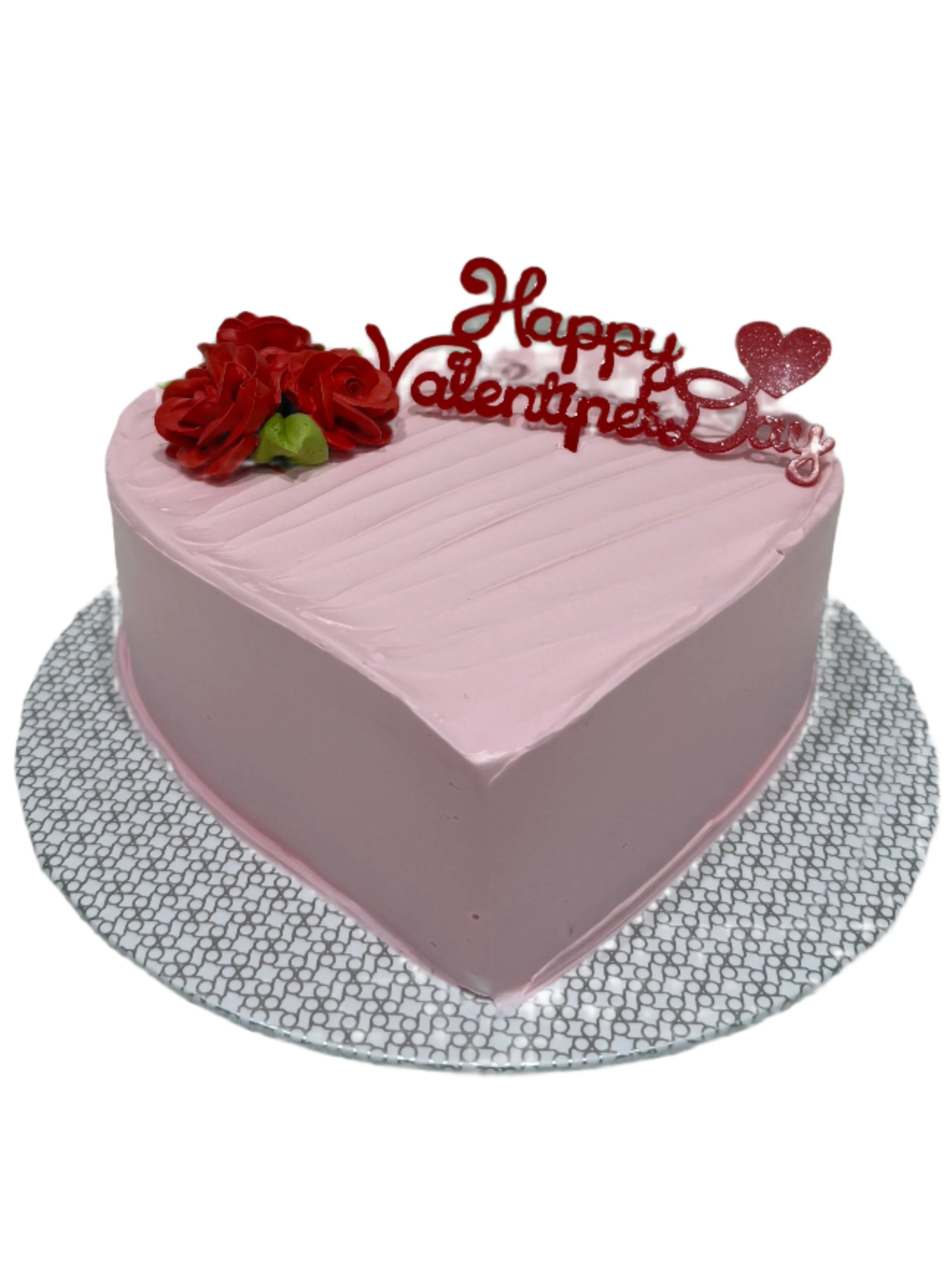 Valentine Heart Cream Cake