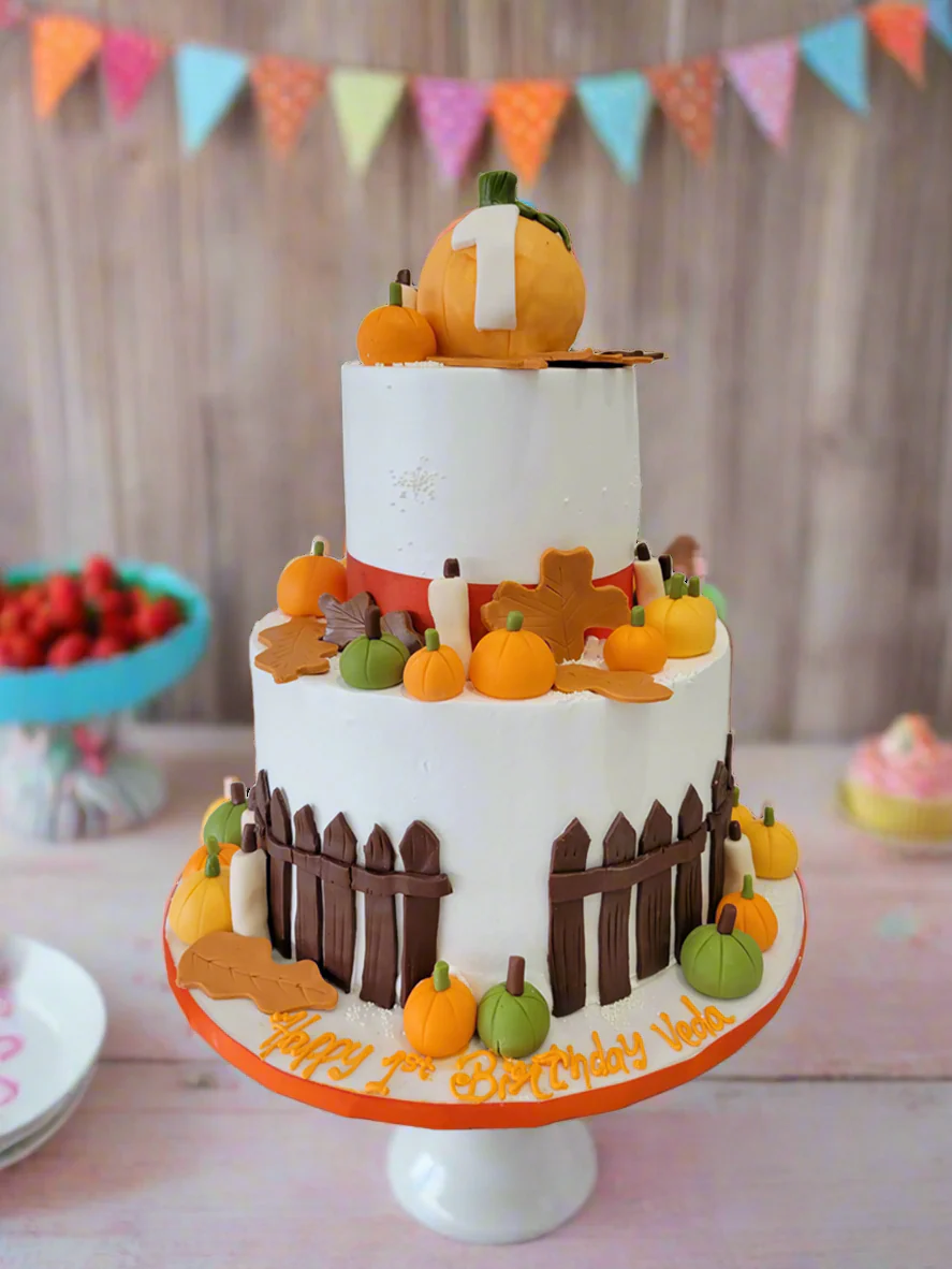 Veda Pumpkin Tiered Cake - Image 2