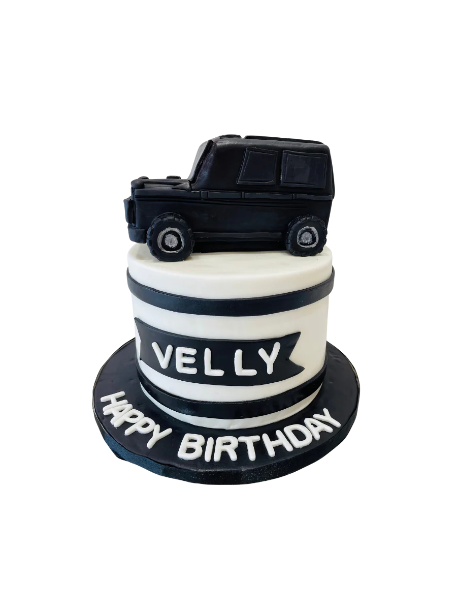 Velly Jeep Fondant Cake