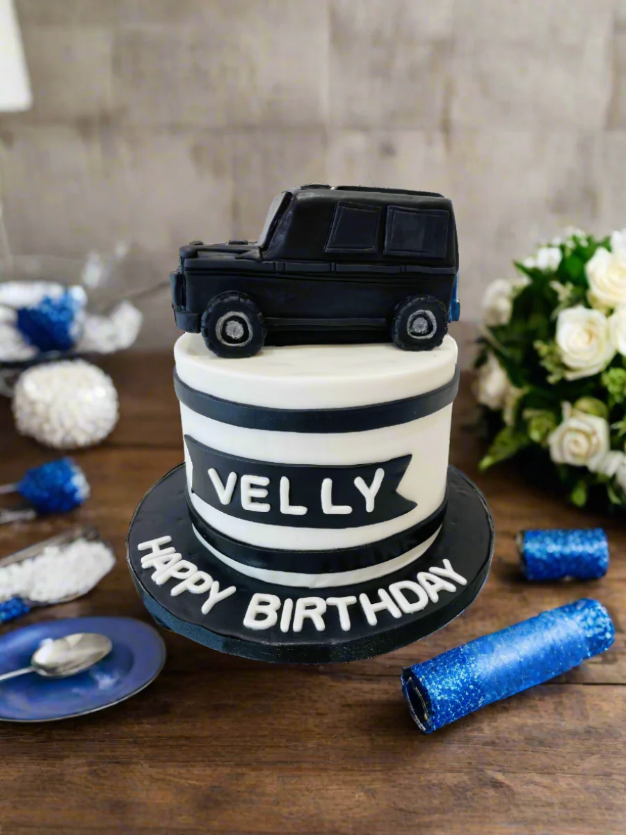 Velly Jeep Fondant Cake - Image 2