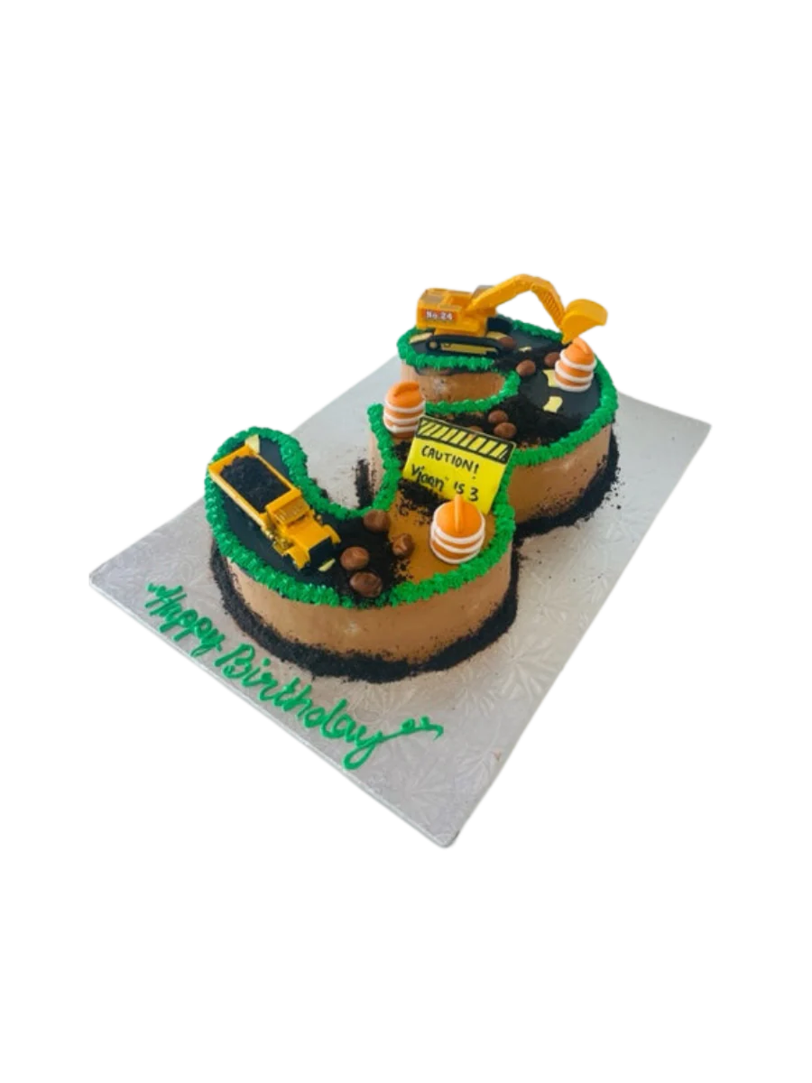 Viaan Construction Theme Cake