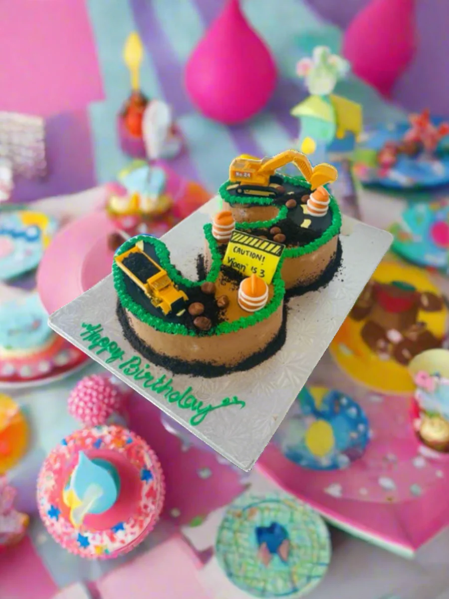 Viaan Construction Theme Cake - Image 4