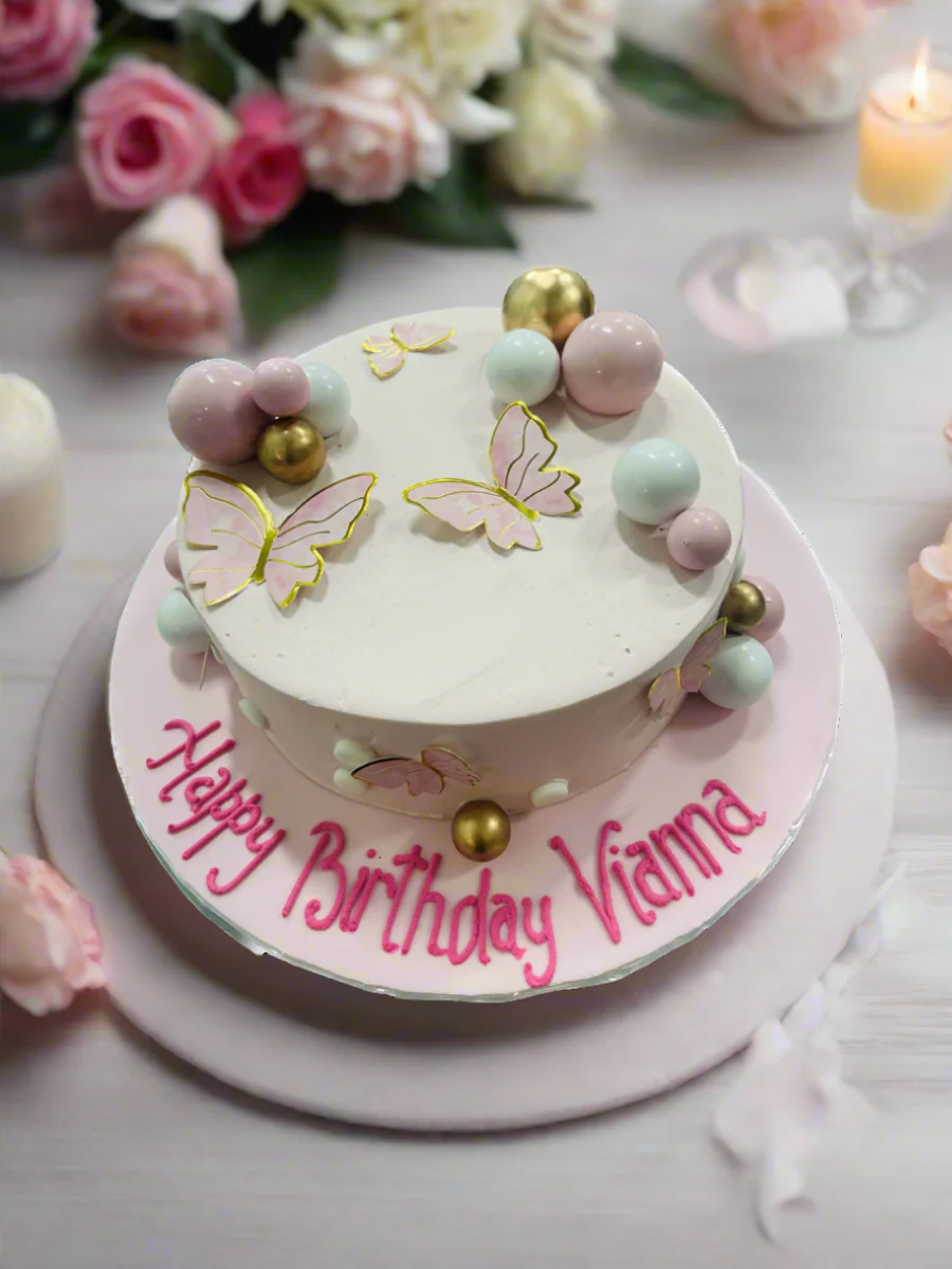 Vianna Pink Butterfly Cake - Image 5