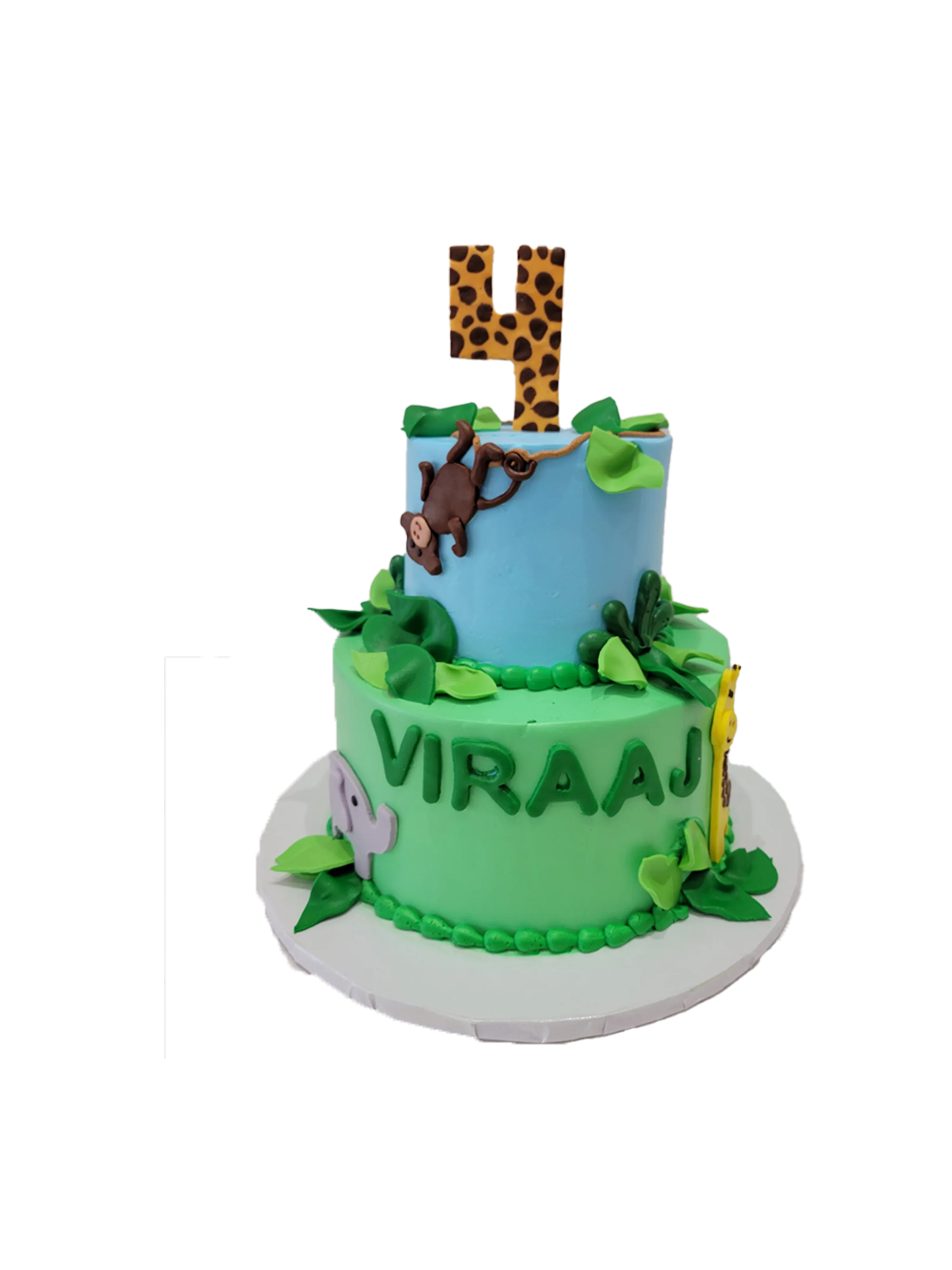 Viraaj Jungle Cream Tiered Cake