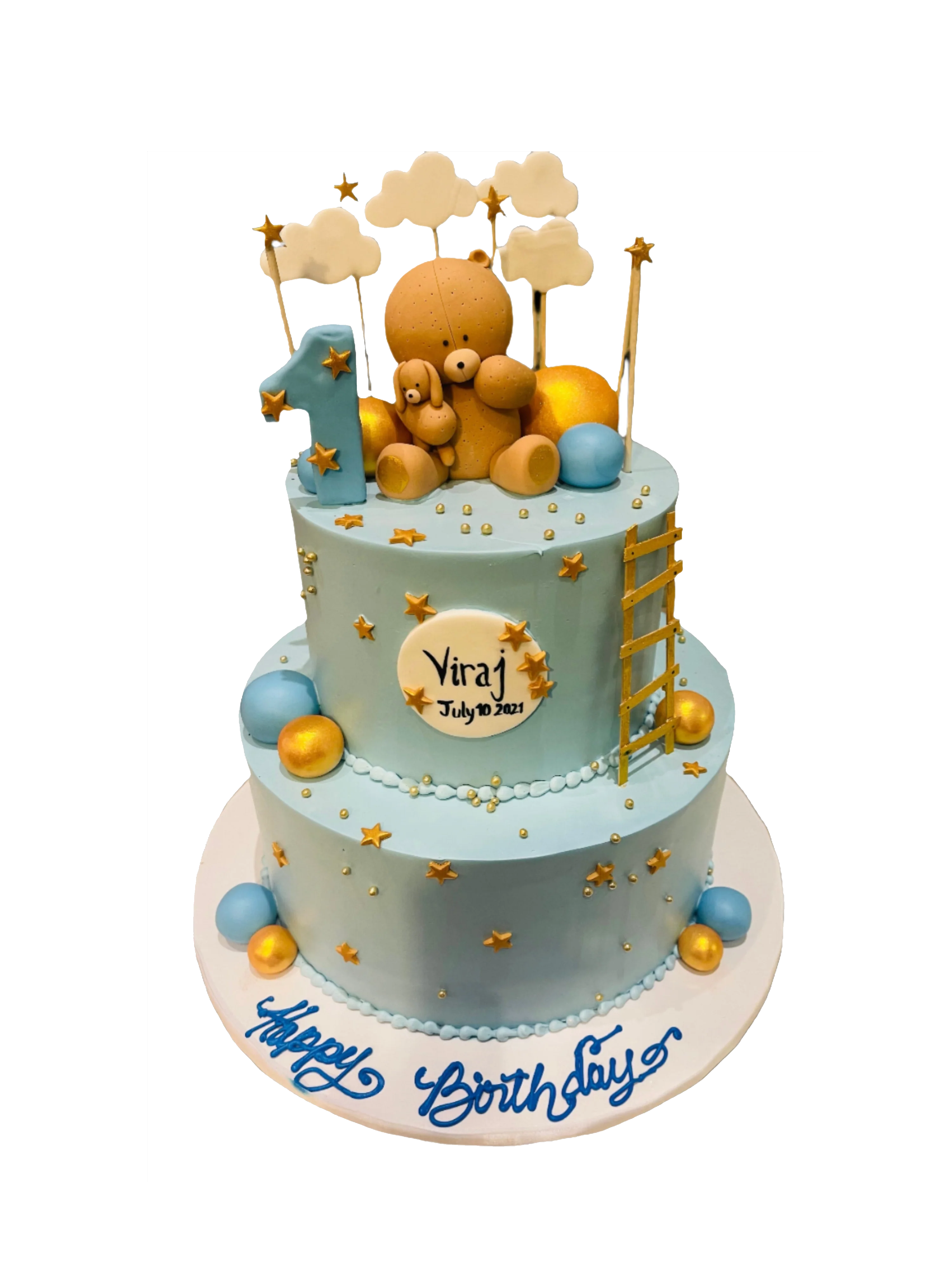 Viraj First Birthday Teddy Cake