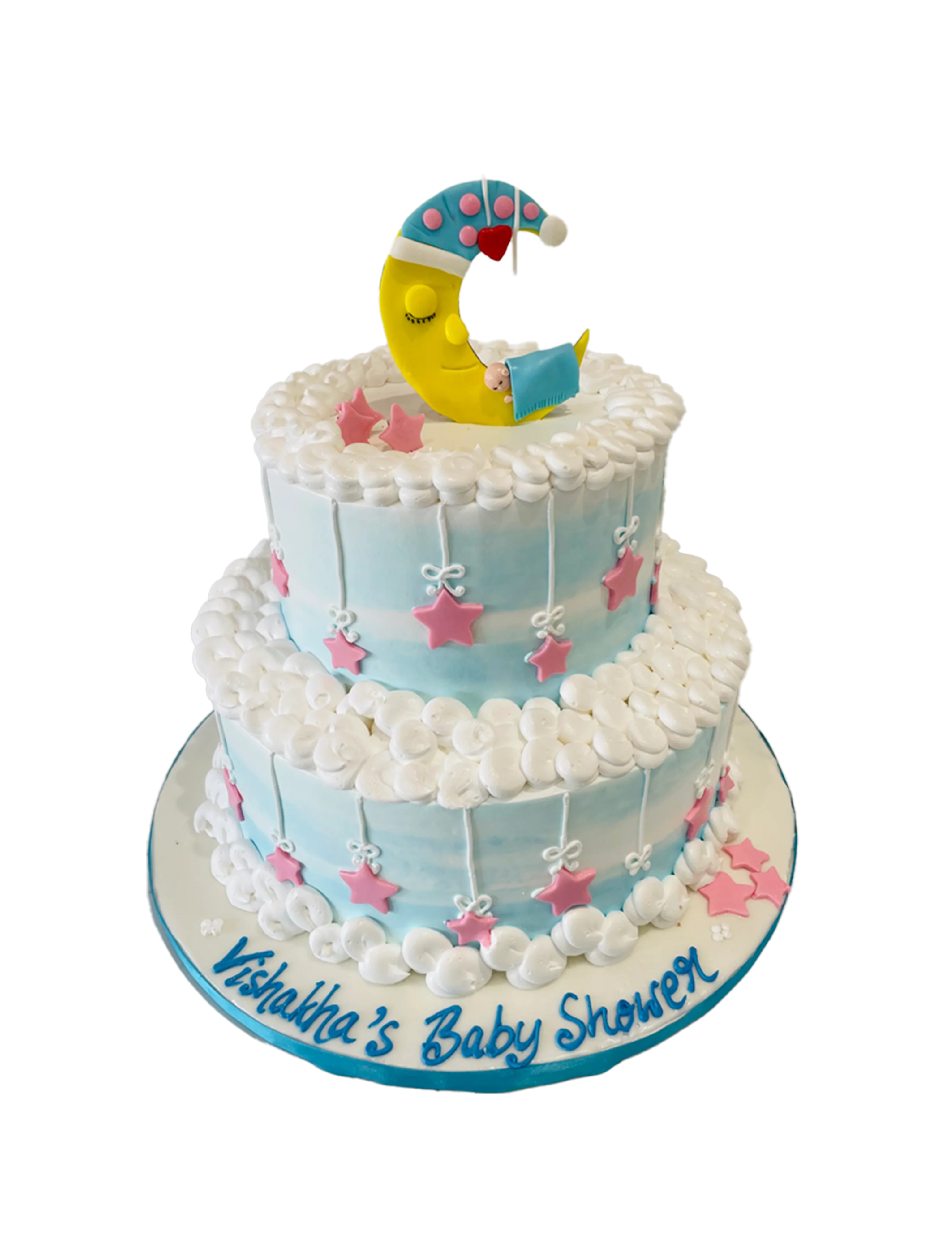 Vishakha Moon & Star Cream Cake