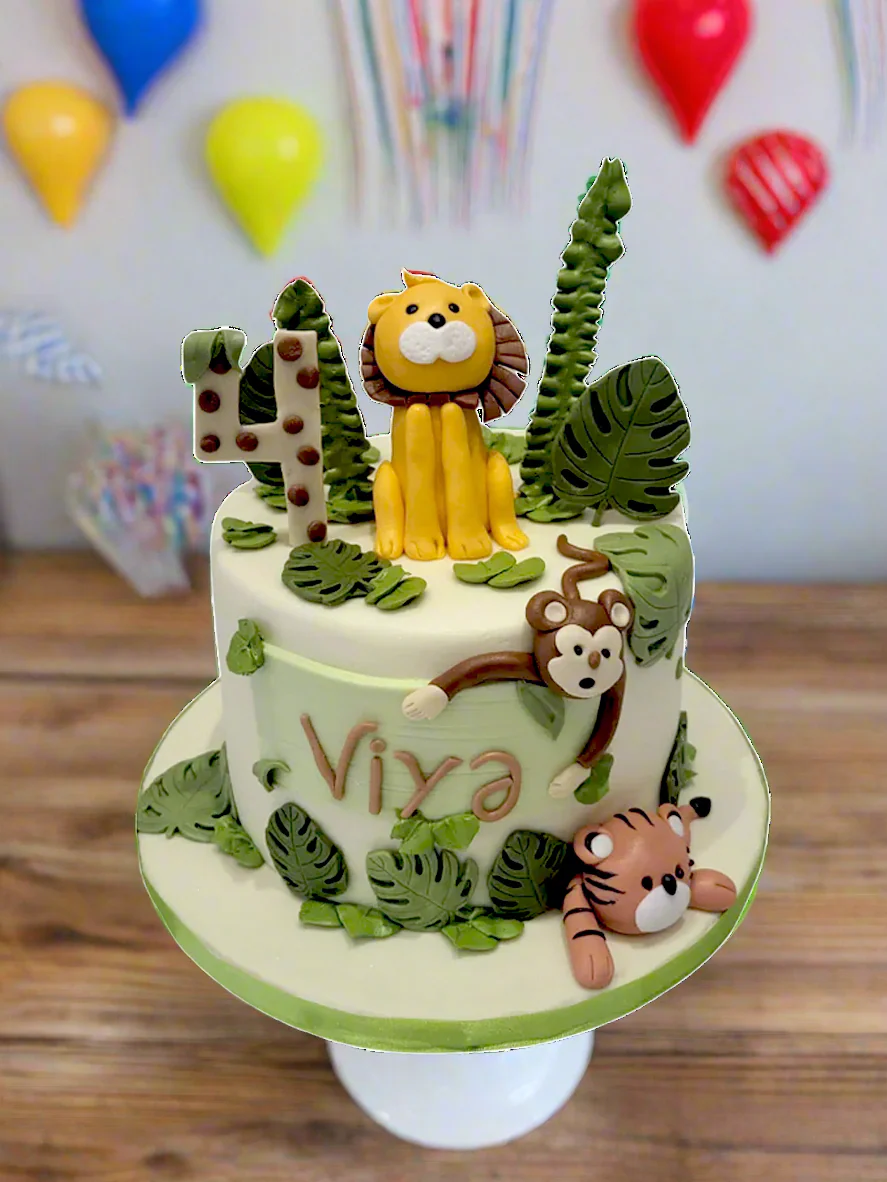 Viya Jungle Fondant Cake - Image 3