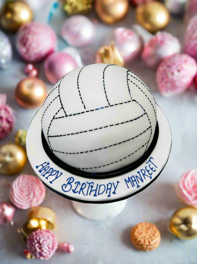 Volleyball Molded Cake - Image 4