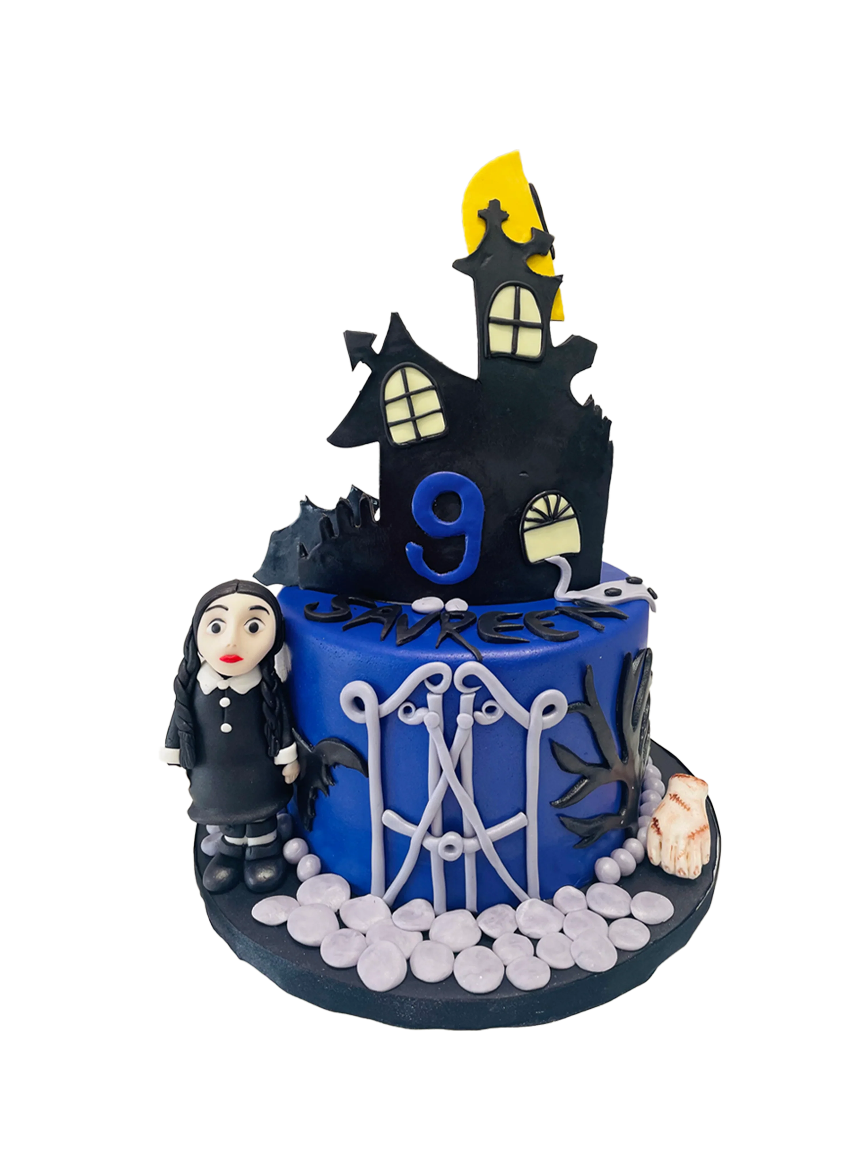 Wednesday Theme Fondant Cake