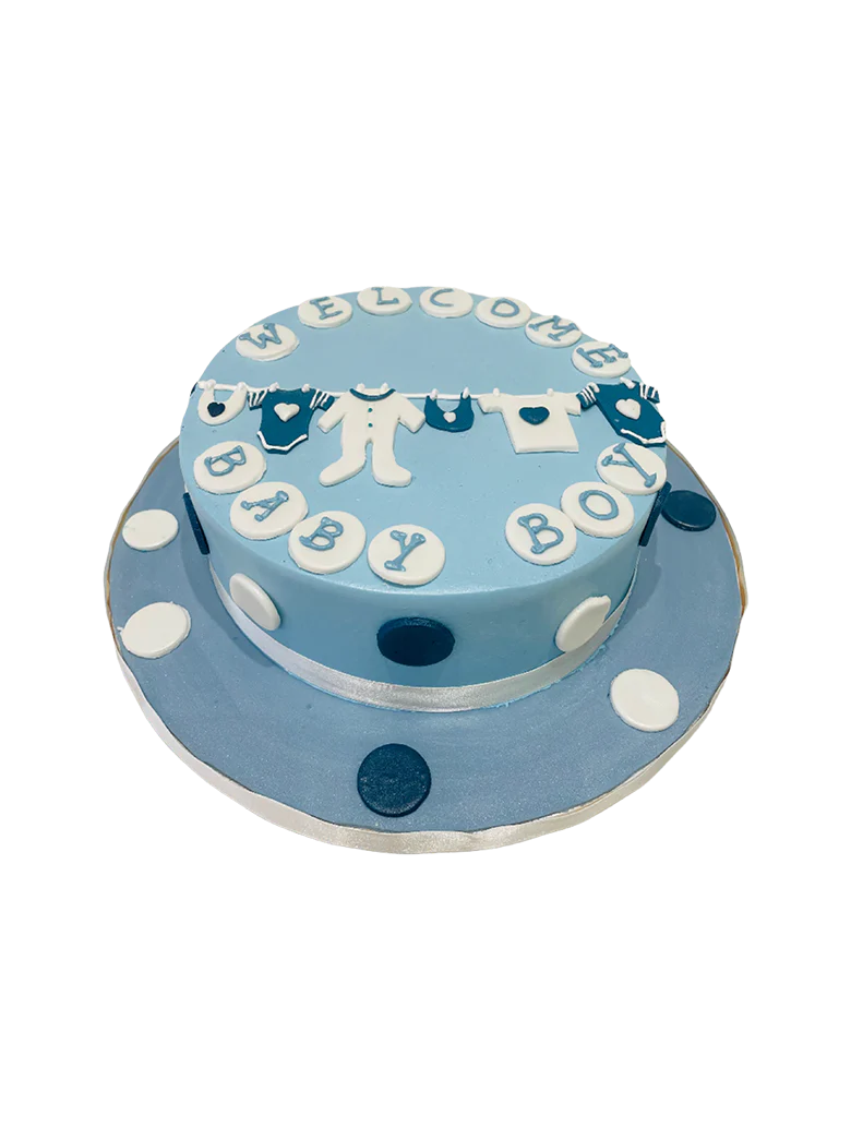 Welcome Baby Cream Cake