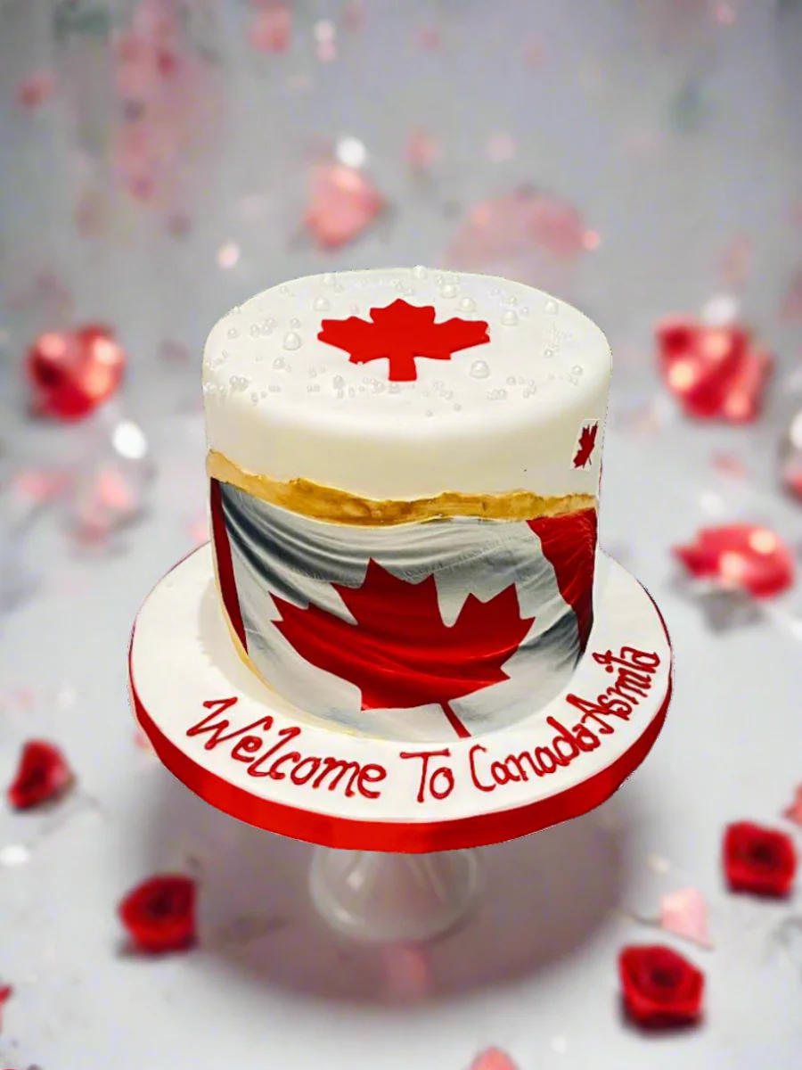 Welcome To Canada Fondant Cake - Image 3