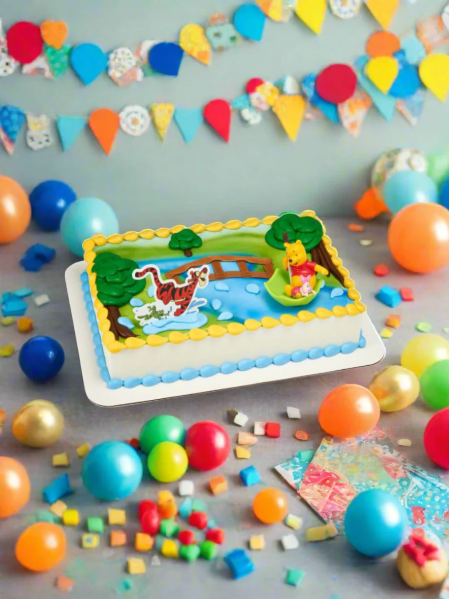 Winnie The Pooh, Piglet & Tiger Hunny Raindrops Cake - Image 3