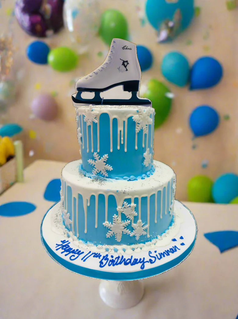 Winter Skate Shoe Cream Cake - Image 2