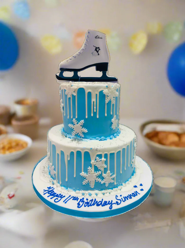 Winter Skate Shoe Cream Cake - Image 4