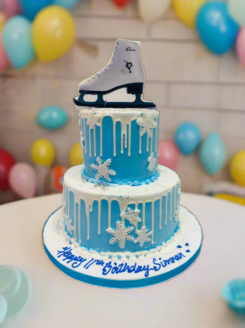 Winter Skate Shoe Cream Cake - Image 5