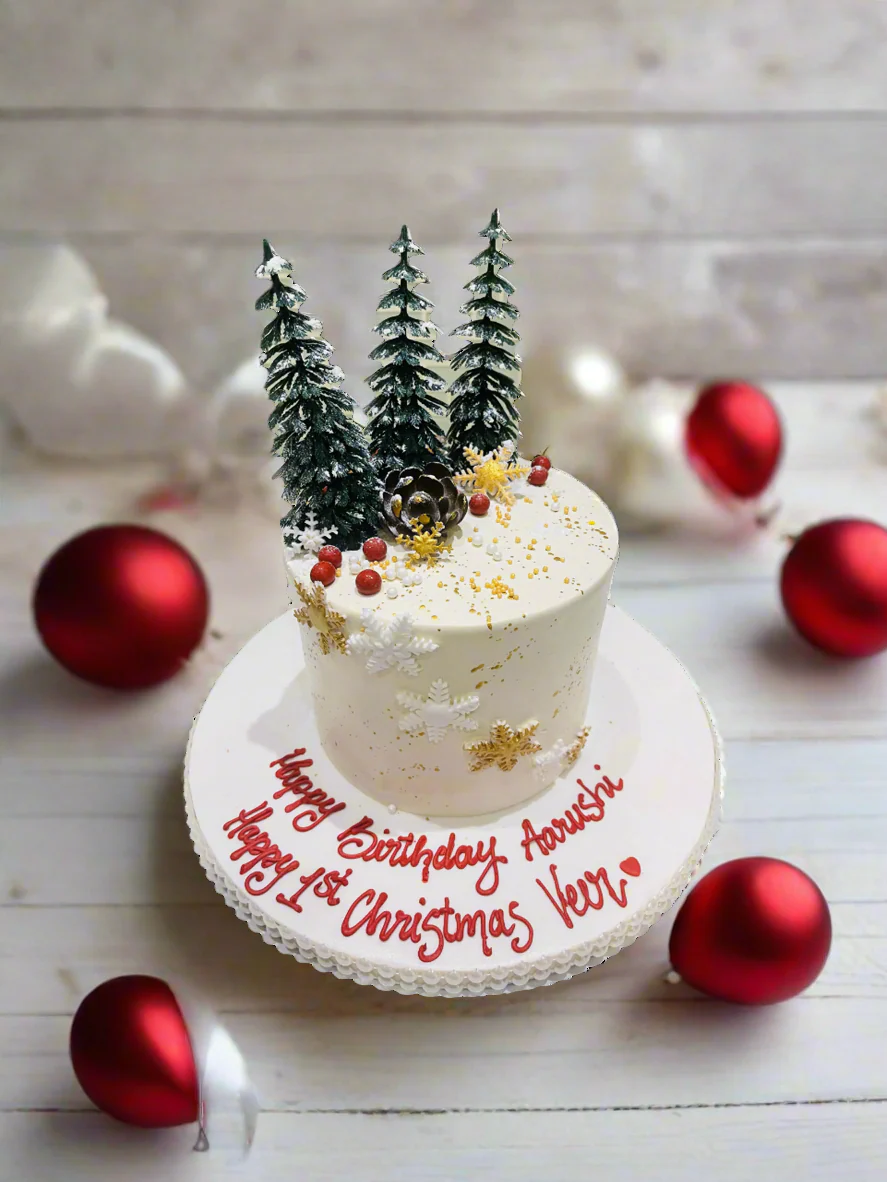 Winter Wonderland Birthday Cake - Image 3
