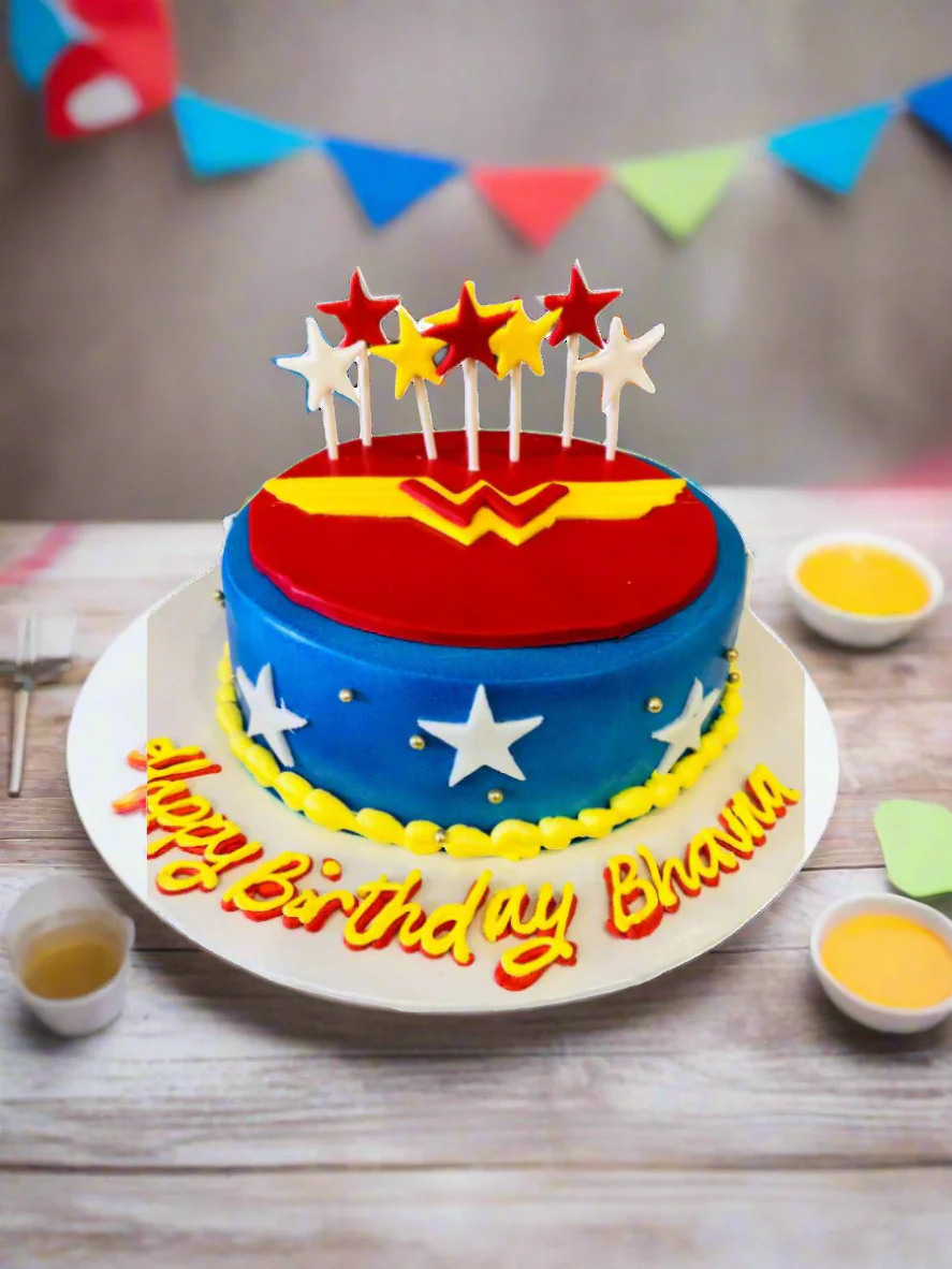 Wonder Woman Birthday Cake - Image 3